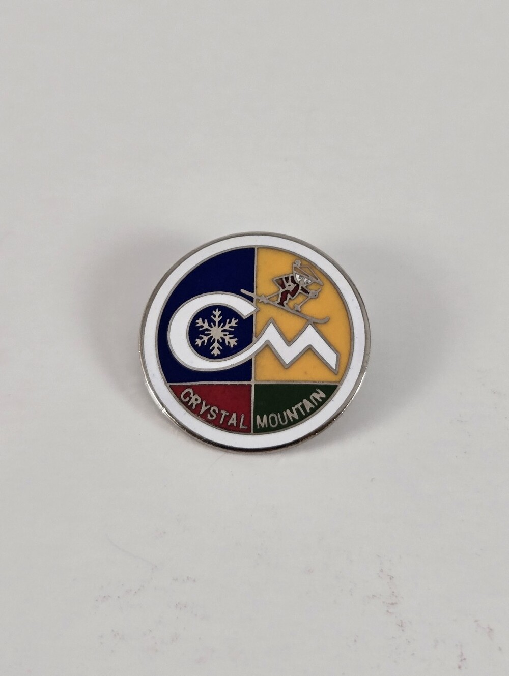 Vintage Crystal Mountain Enamel Pin